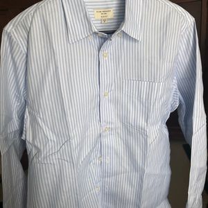 Club Monaco Blue Pinstripe Button Down Shirt (M)